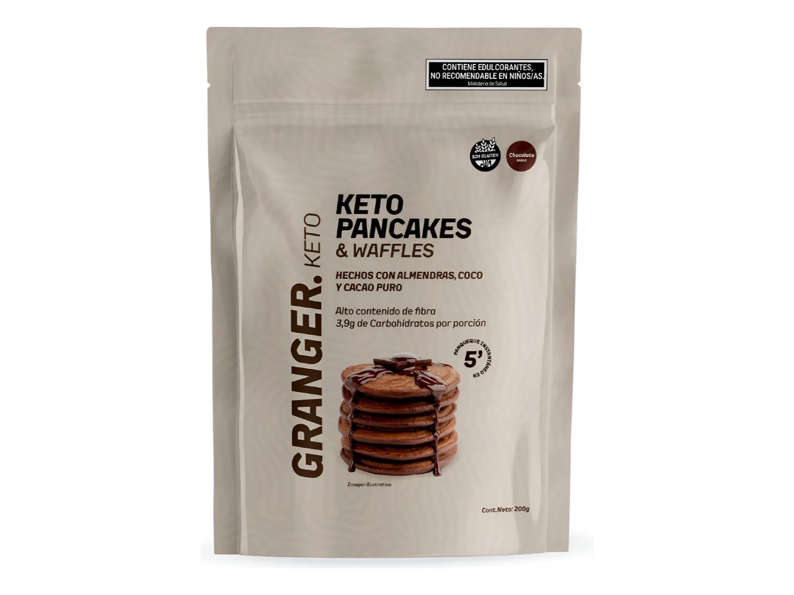 PANCAKE KETO CHOCOLATE X 200GR GRANGER