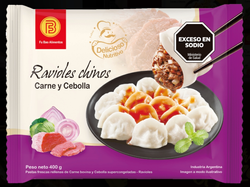 Ravioles de carne y acelga x400g