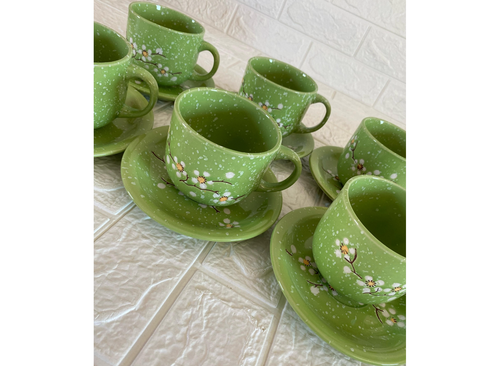 Set Taza + Plato Ceramica
