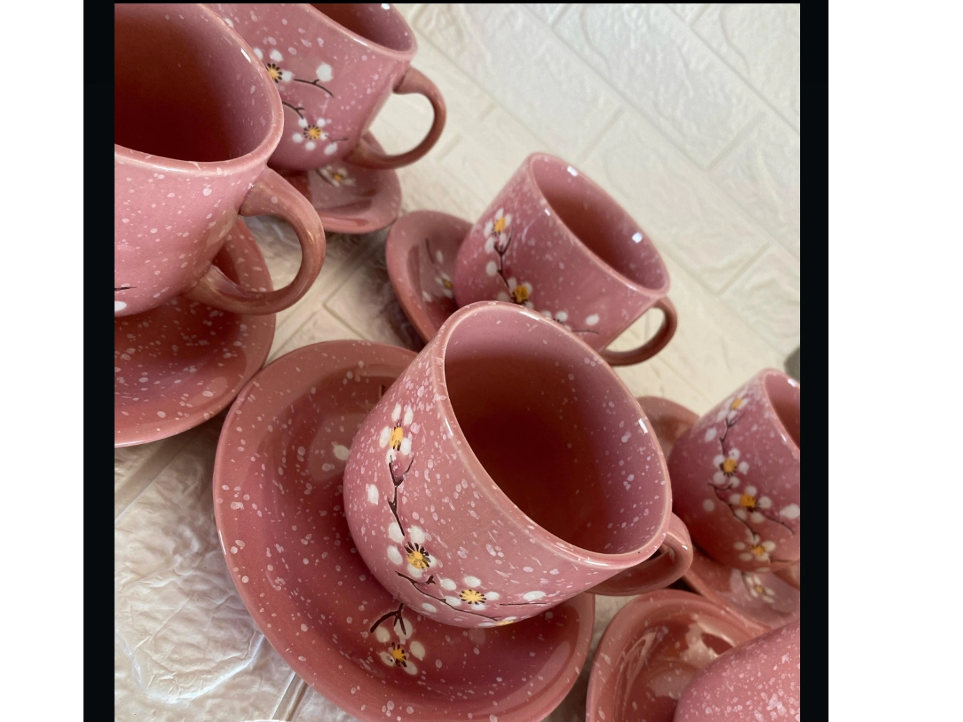 Set Taza + Plato  Ceramica