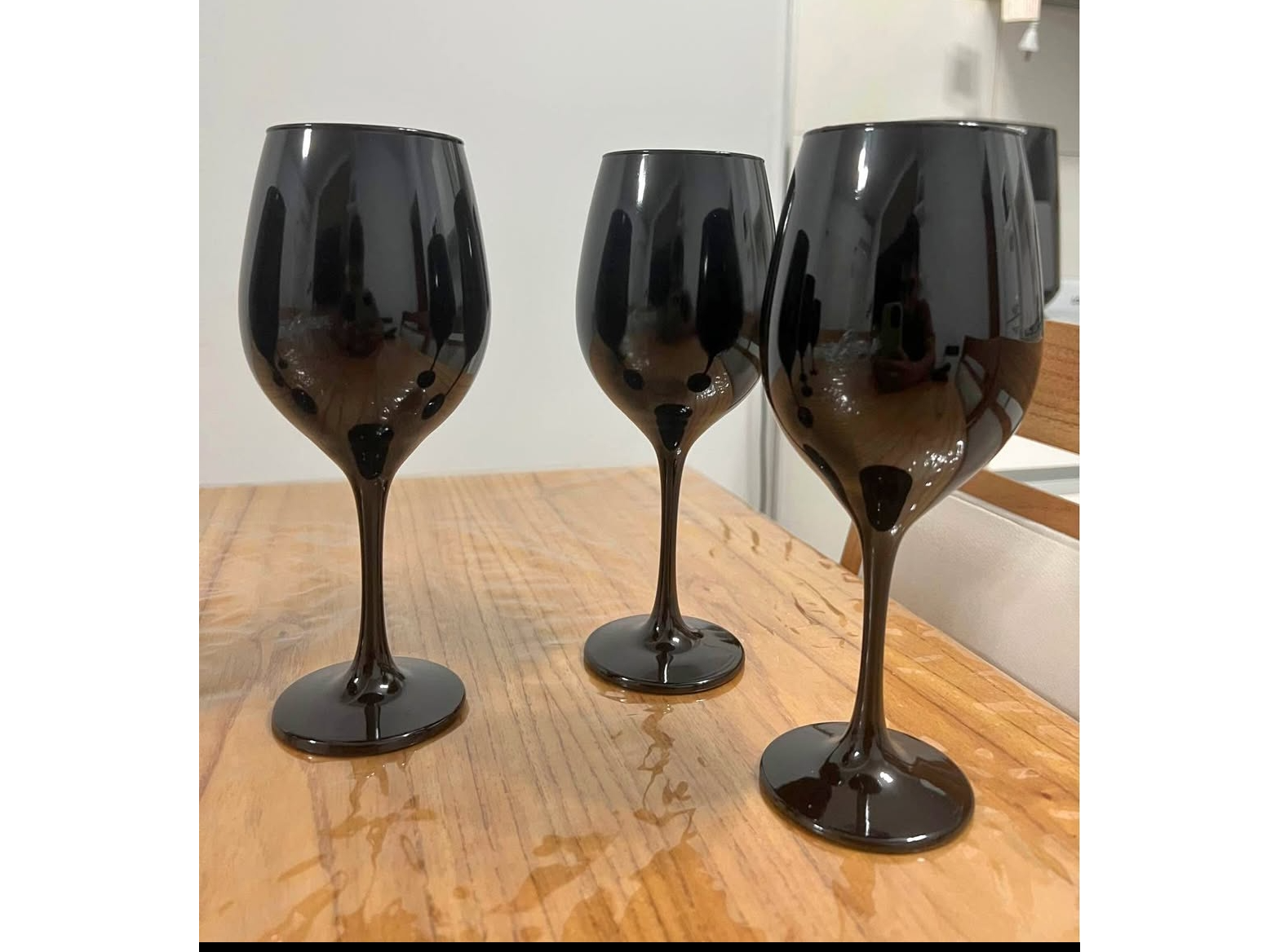 Copa Vino x6 Negra