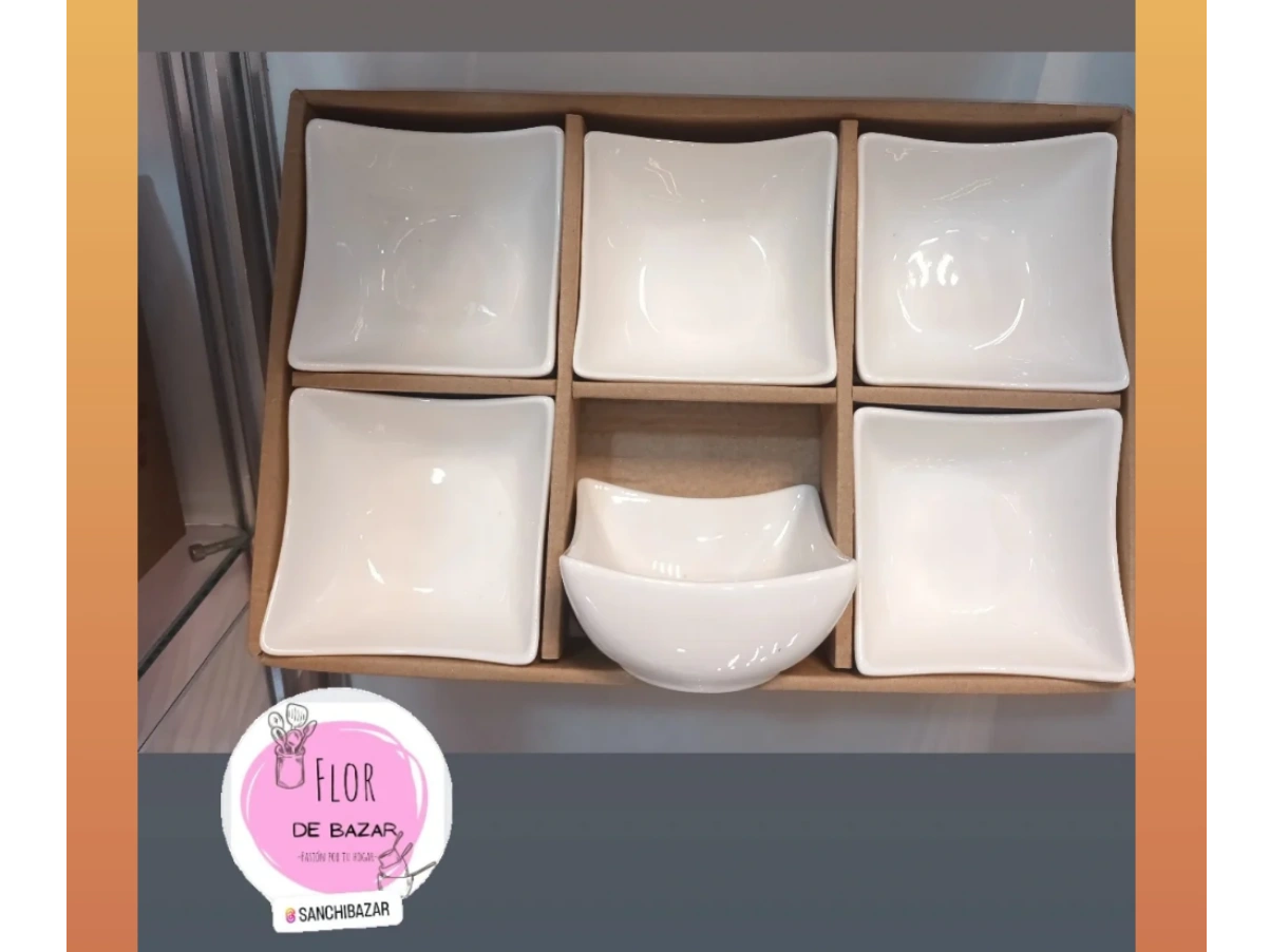 Compoteras Ceramica set x6