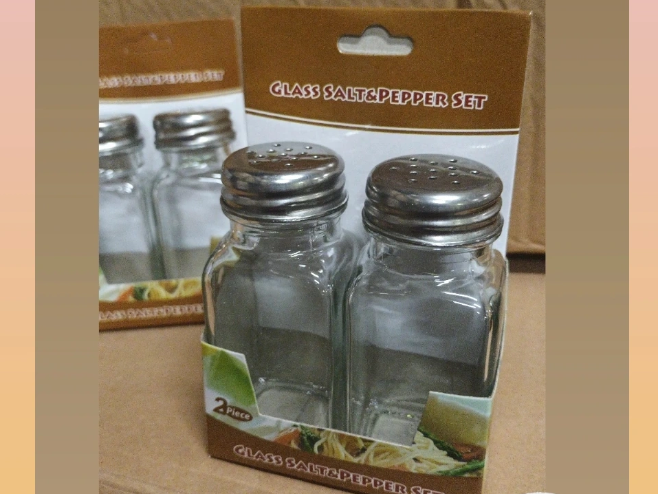 Salero Vidrio set x2