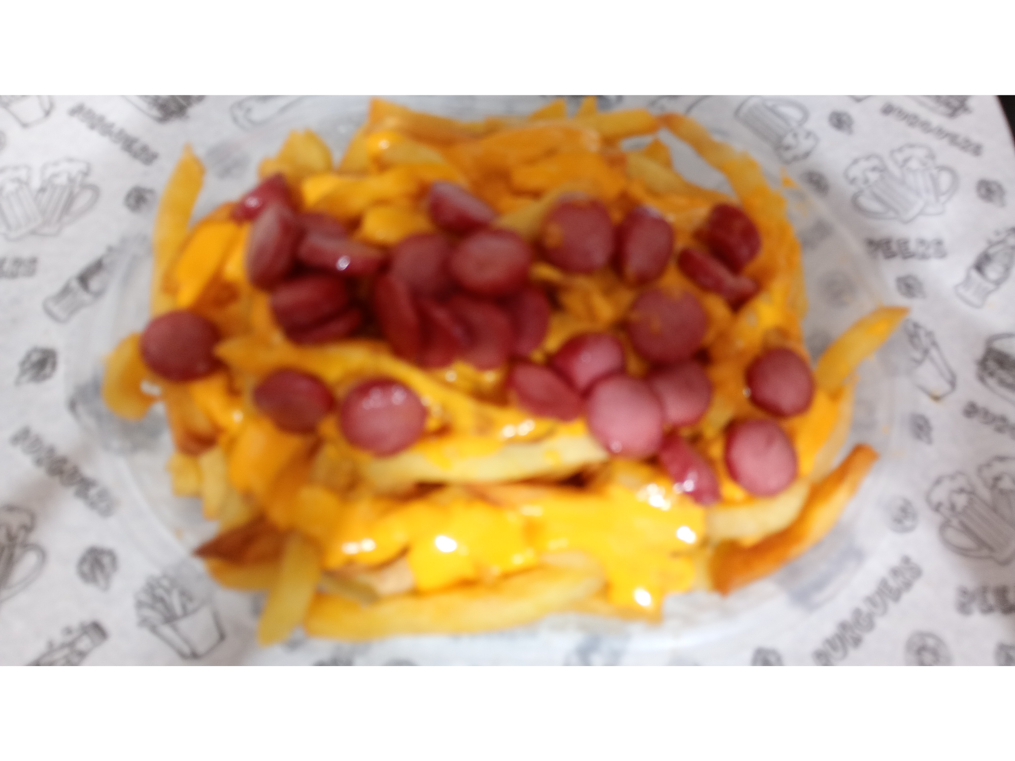 Bandeja de papas 2 porciones con bacon y cheddar