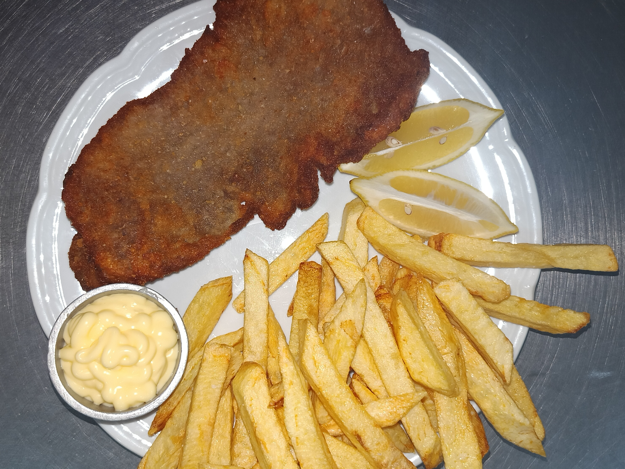 Milanesa de ternera.