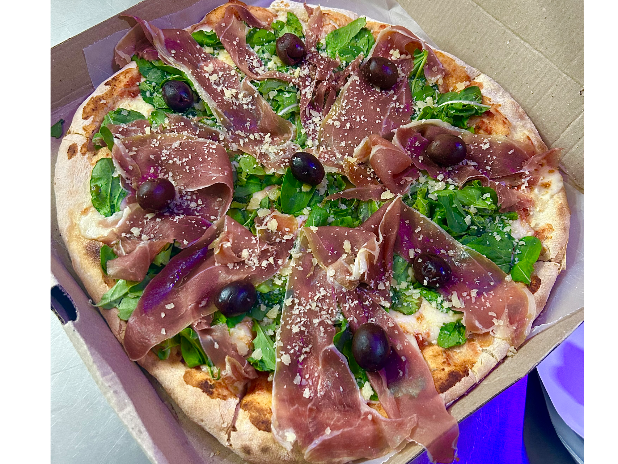 Rucula y jamon crudo