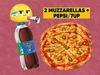 2 MUZZARELLAS + PEPSI/7UP 2LT