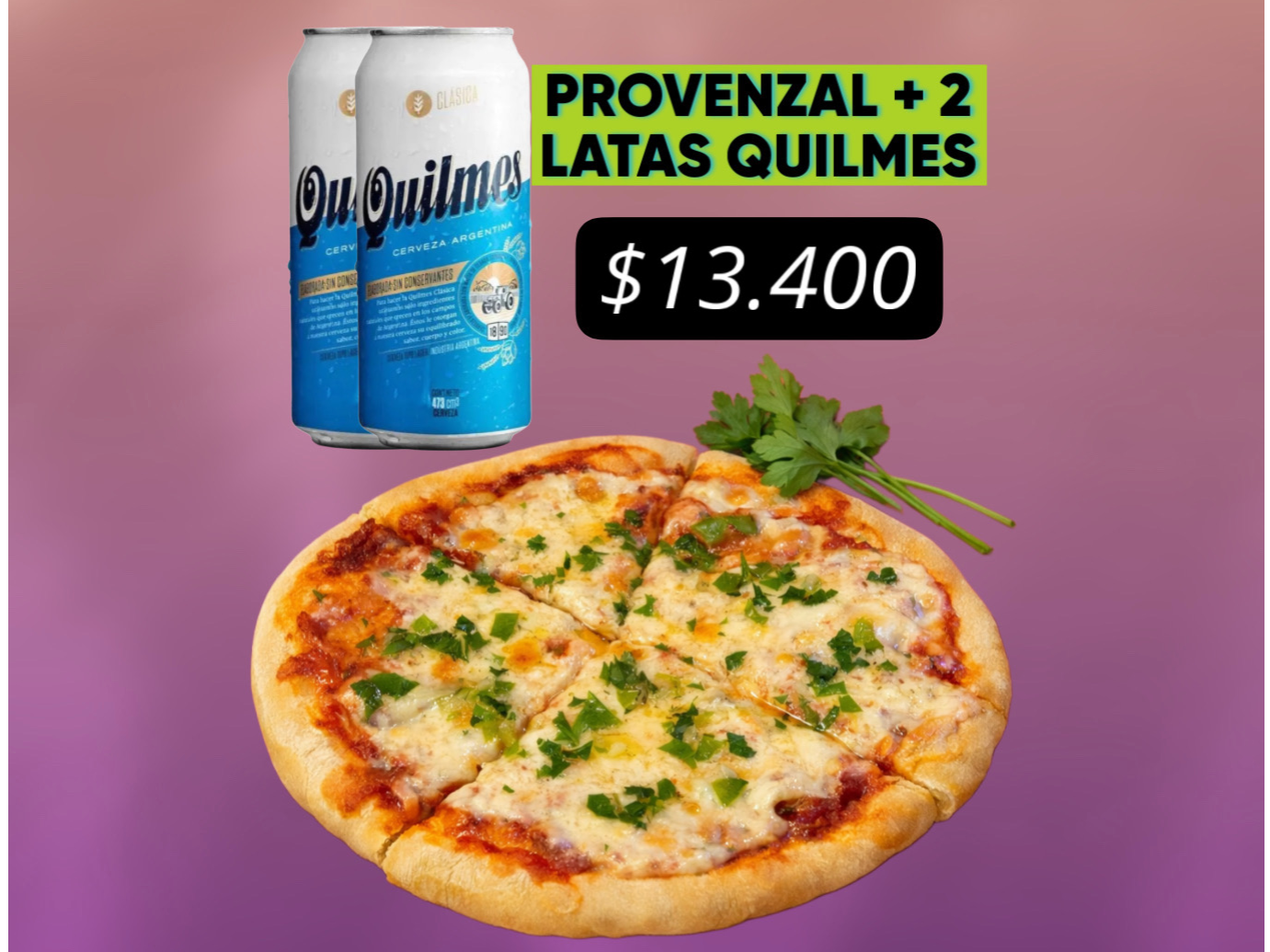PROVENZAL + 2 LATAS DE QUILMES
