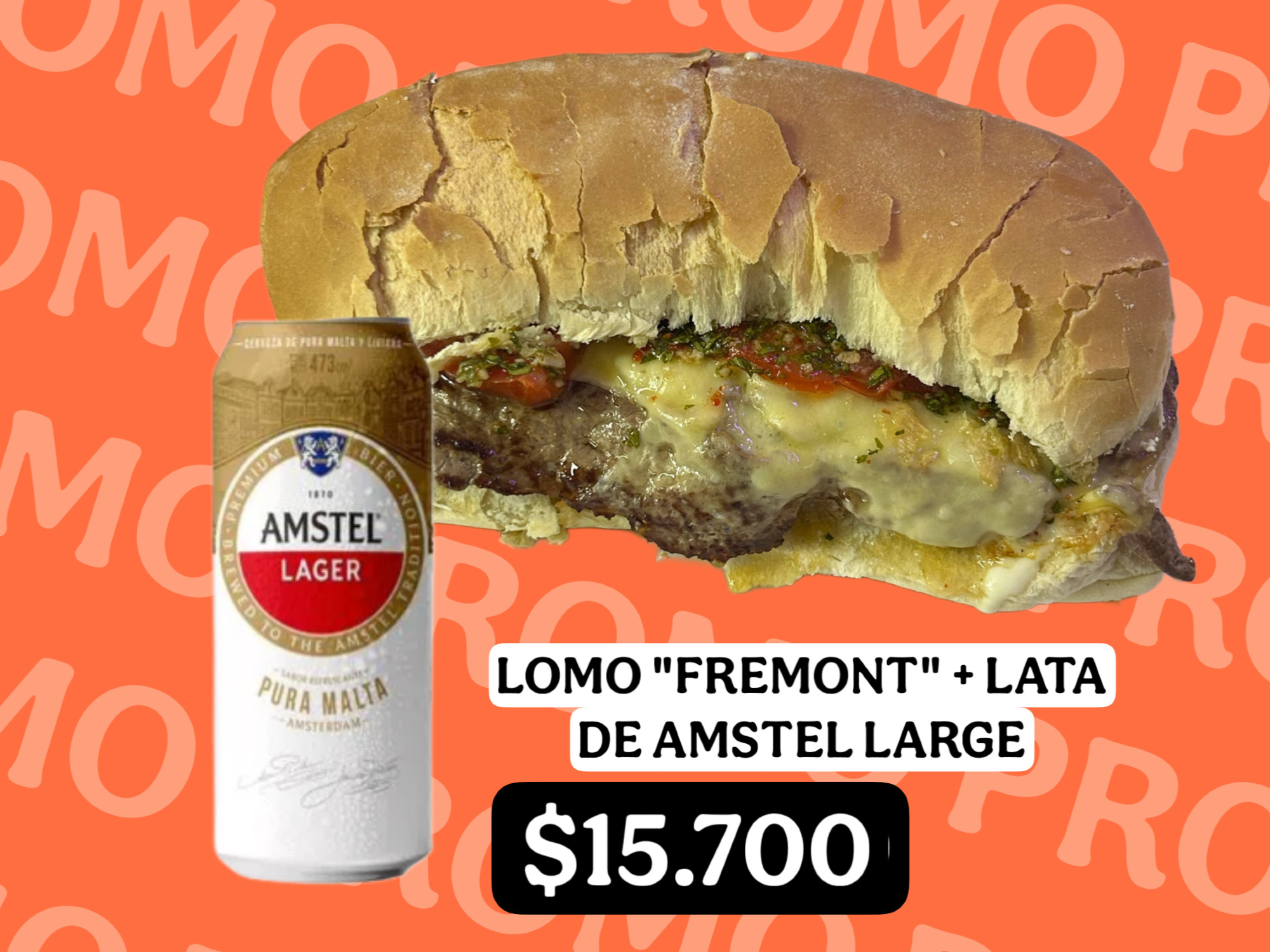 LOMO ¨FREMONT¨ + LATA AMSTEL LARGE