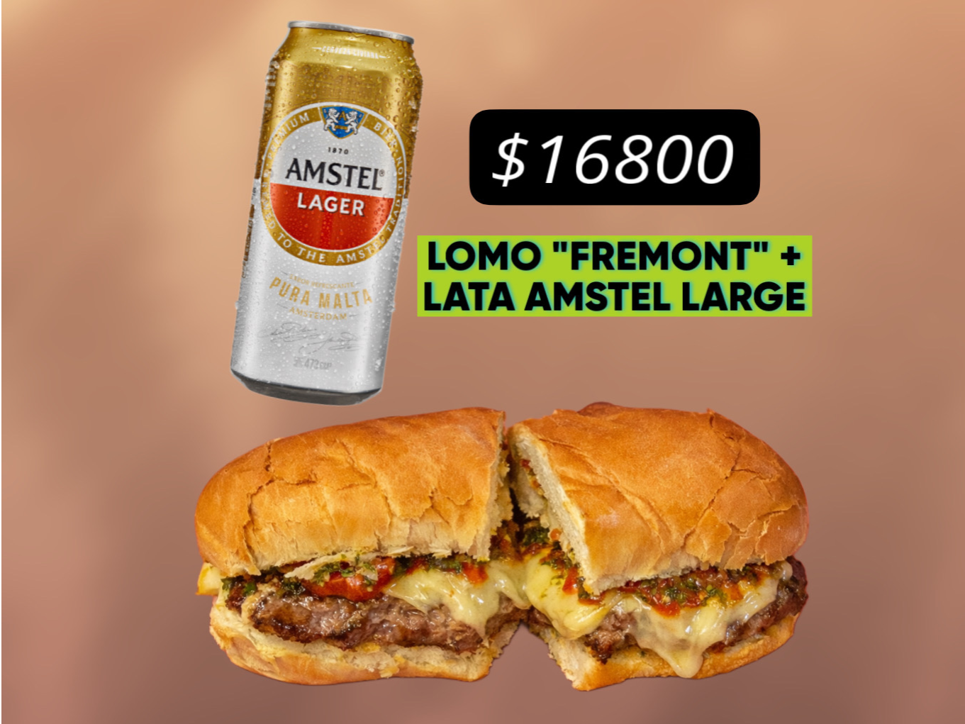 LOMO ¨FREMONT¨ + LATA AMSTEL LARGE