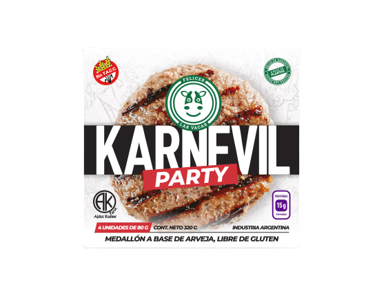 Karnevil party x 4 unid. Felices las vacas