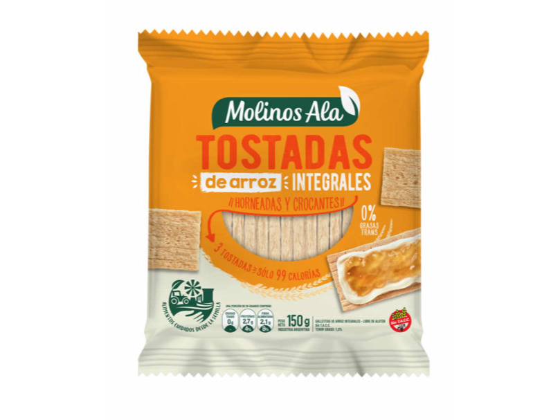 Galletas de arroz integral Molinos de alá