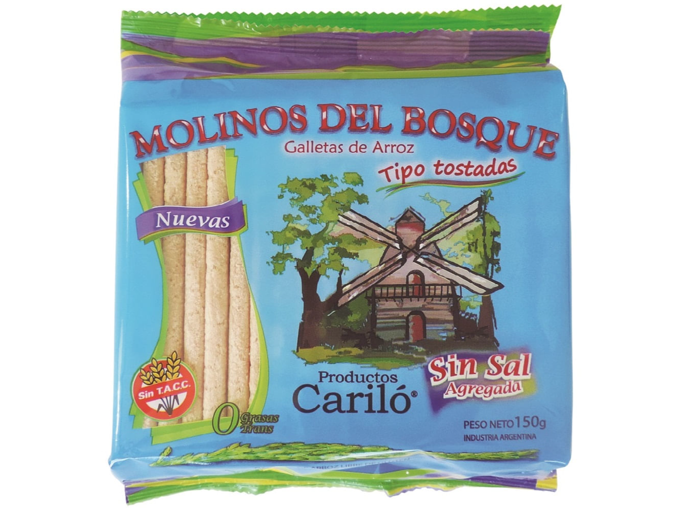 Galletas de arroz sin sal Molinos del bosque