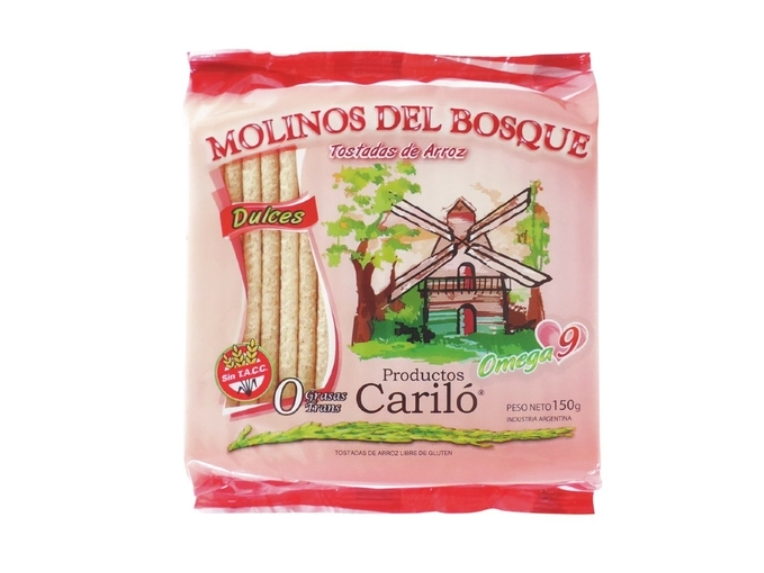 Galletas de arroz dulces Molinos del bosque