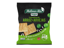 Tostaditas veggie de arroz y arvejas Molinos de alá