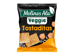 Tostaditas veggie de arroz y garbanzos Molinos de alá