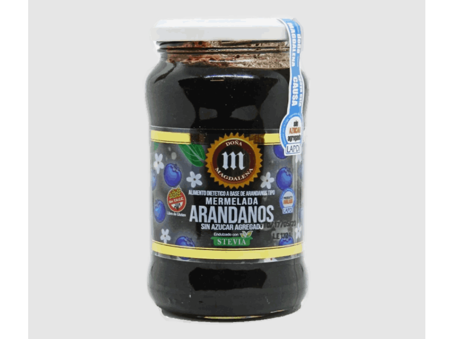 Mermelada de Arandano con stevia