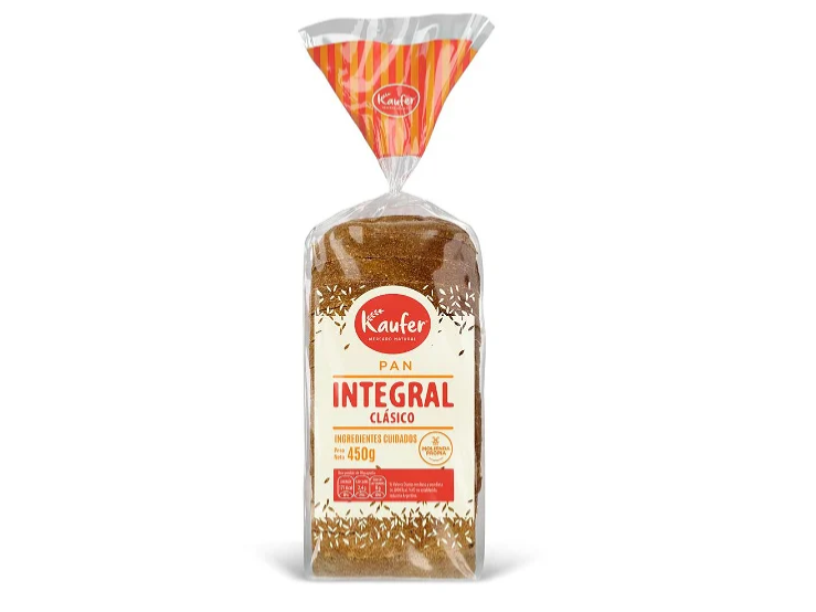 Pan de molde 100% integral Kaufer