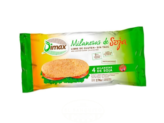 Milanesas de soja. Dimax