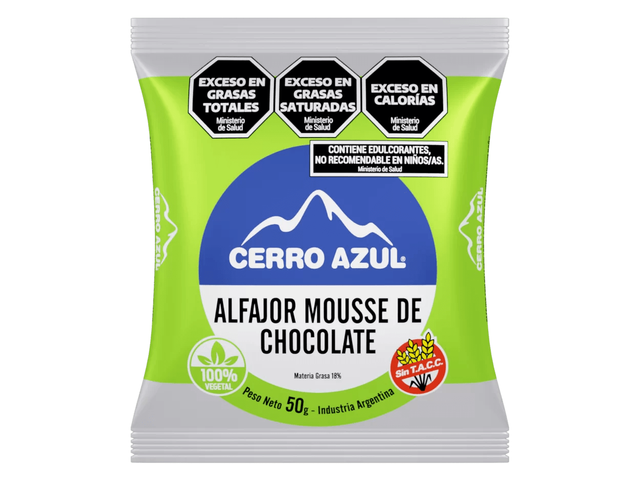 Mouse de chocolate. Cerro azul