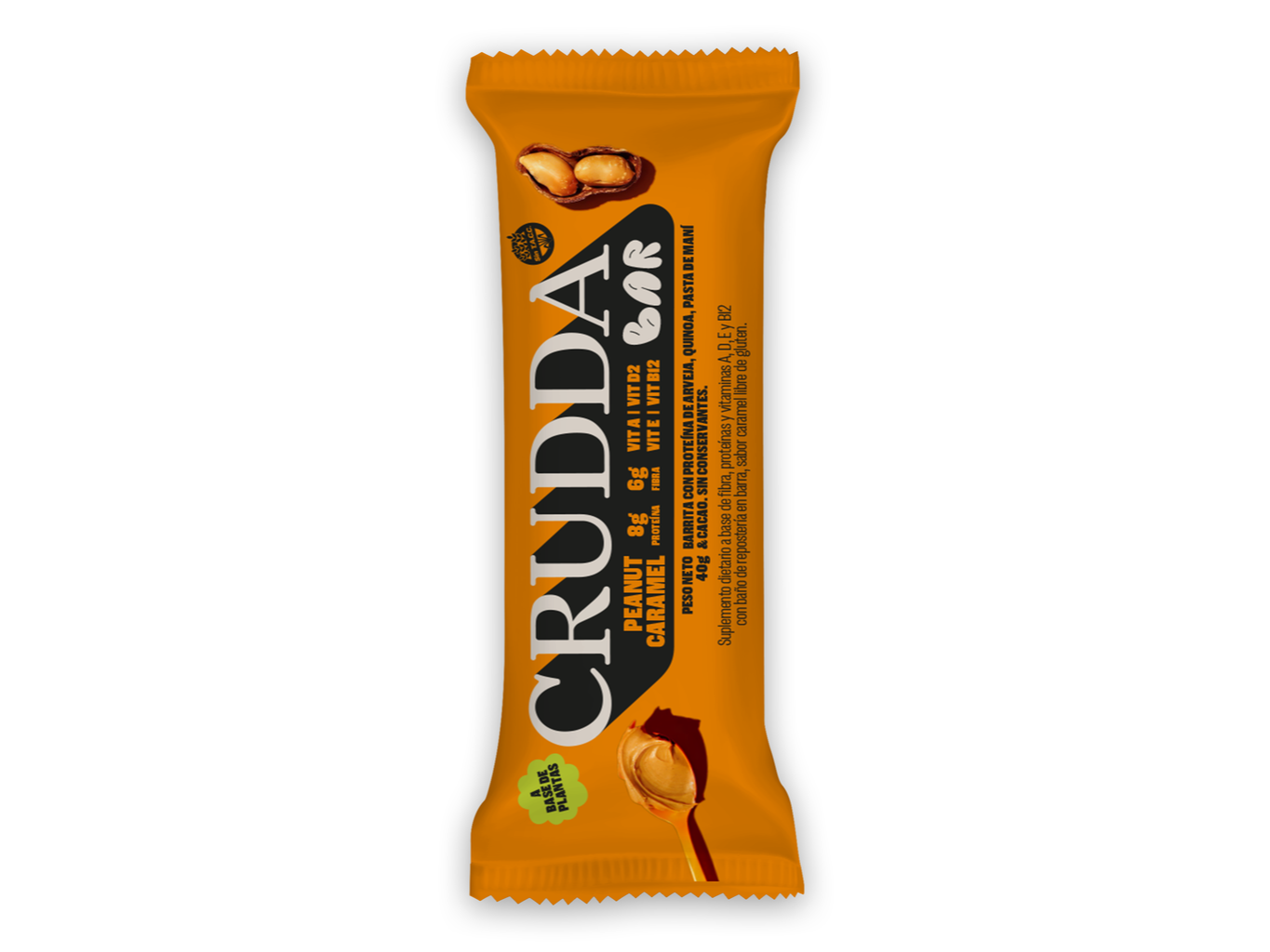 Peanut y caramel. Crudda