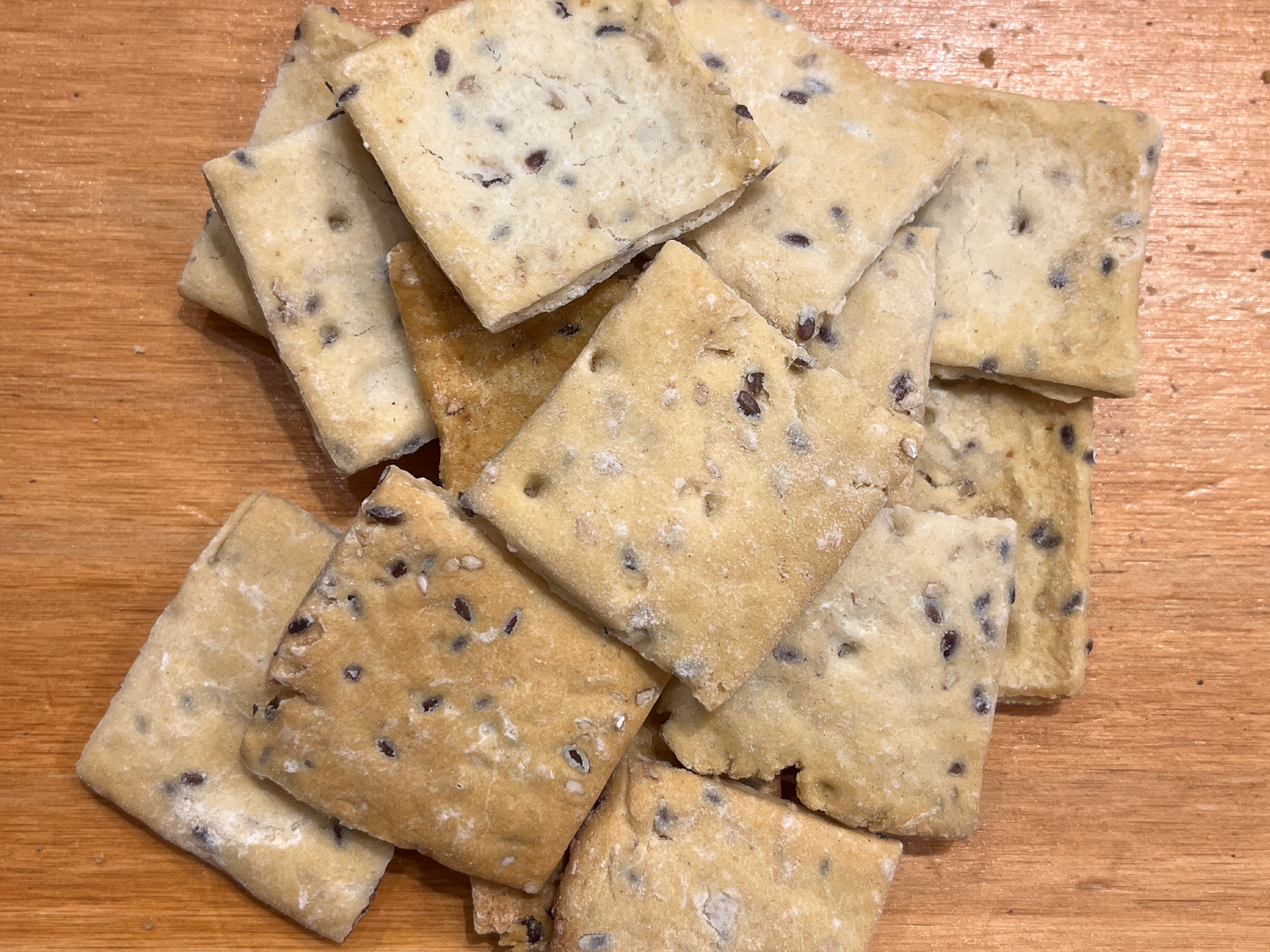 Salada de harina de arroz c sésamo y lino