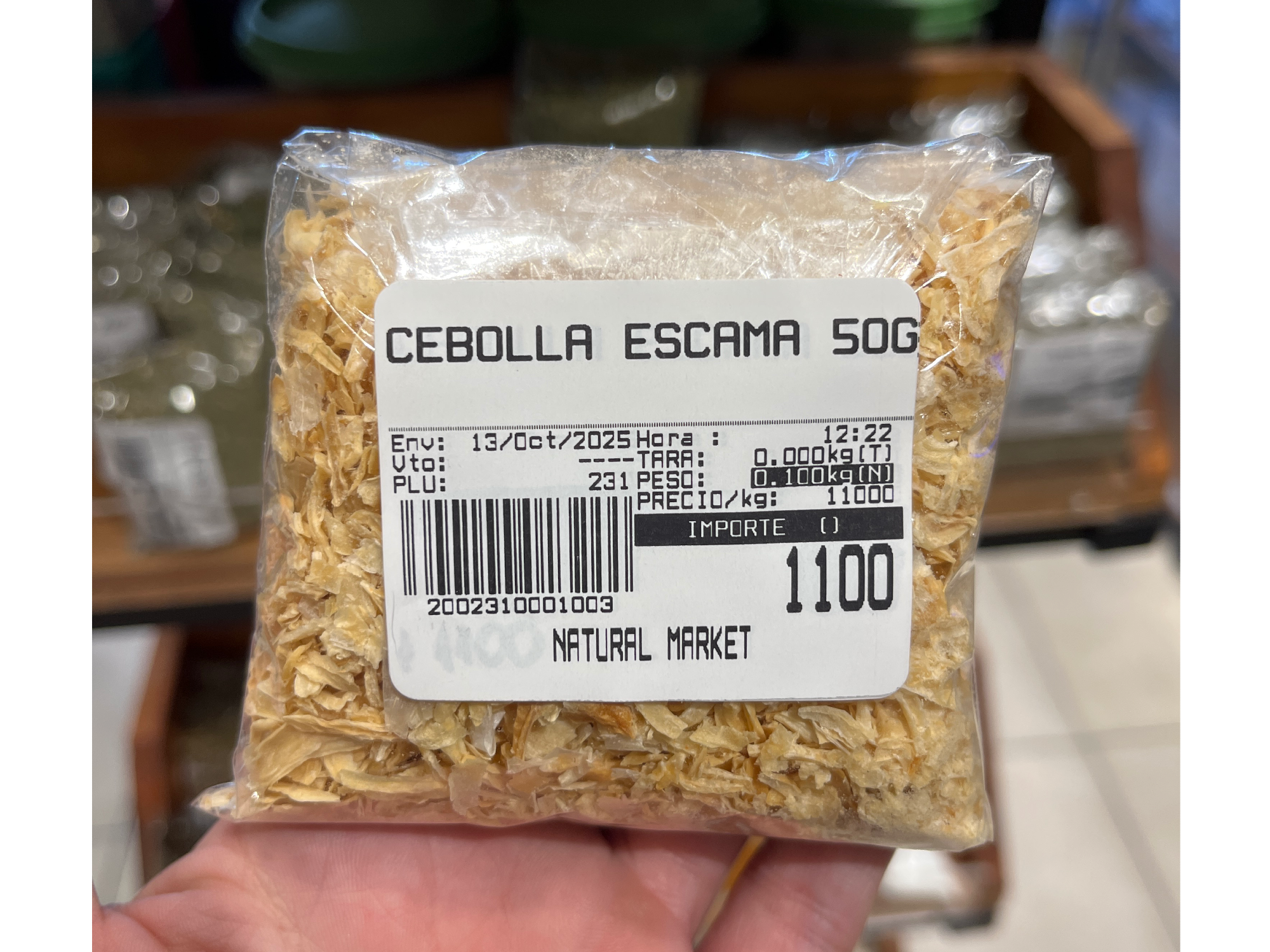 Cebolla en escamas