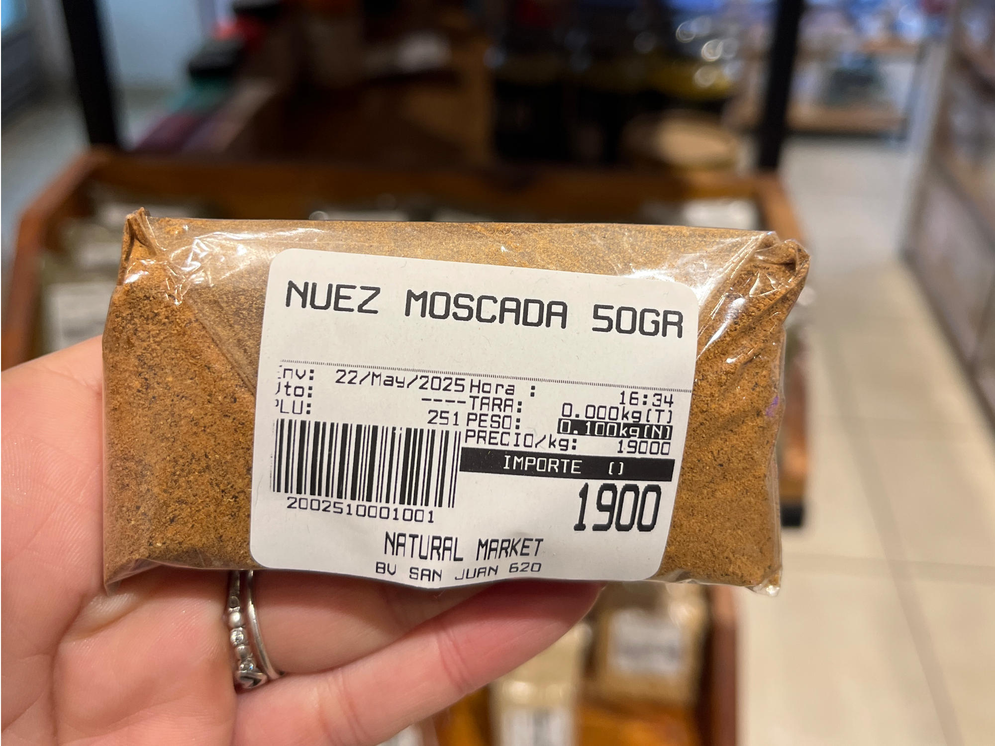 Nuez moscada molida