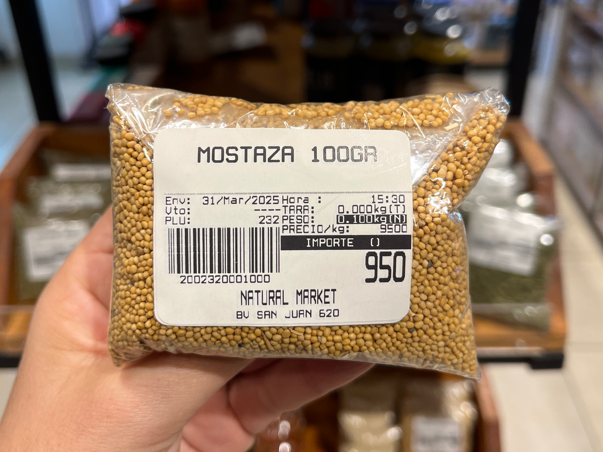 Mostaza en grano