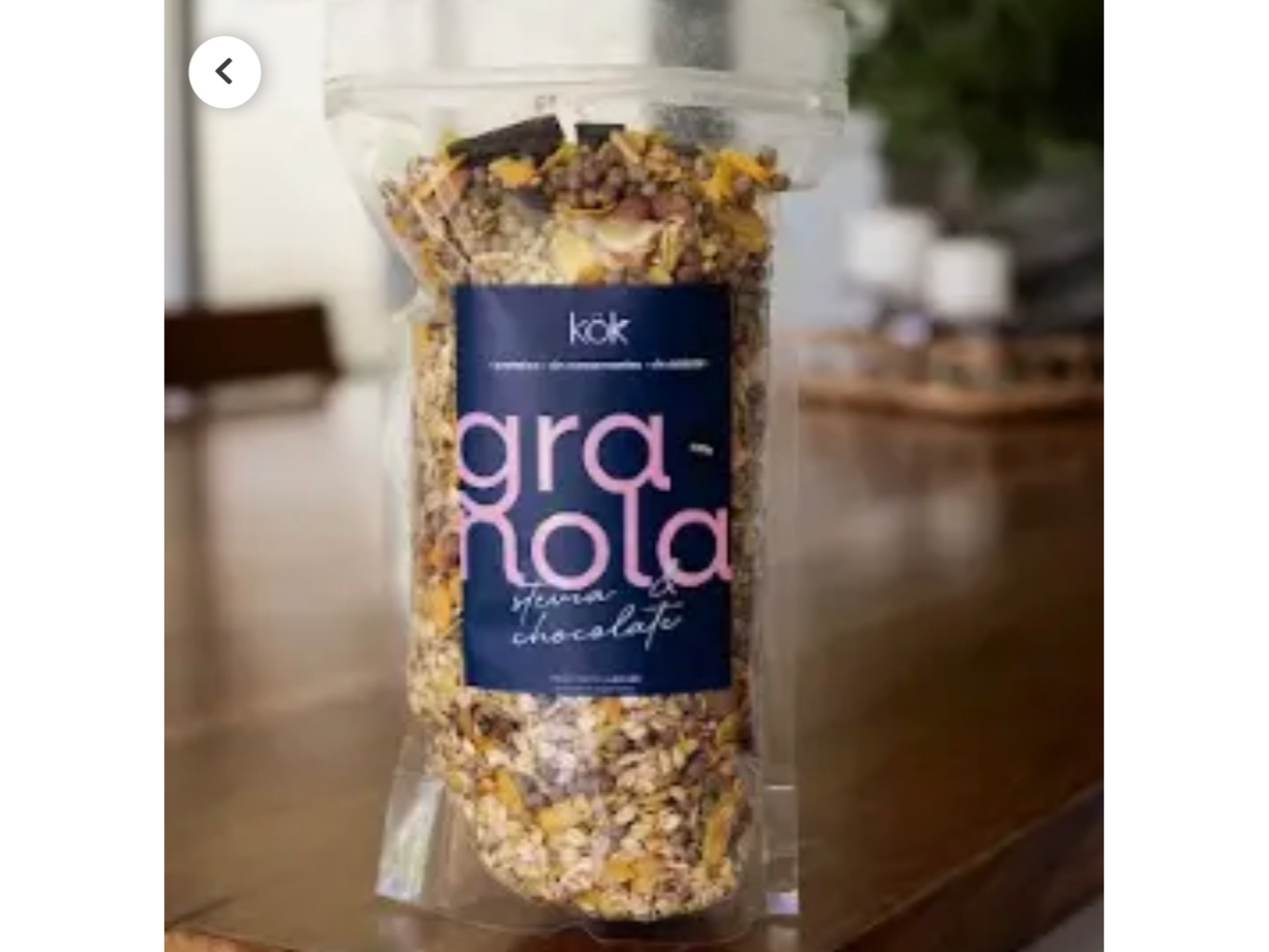 Kok granola con stevia y chocolate