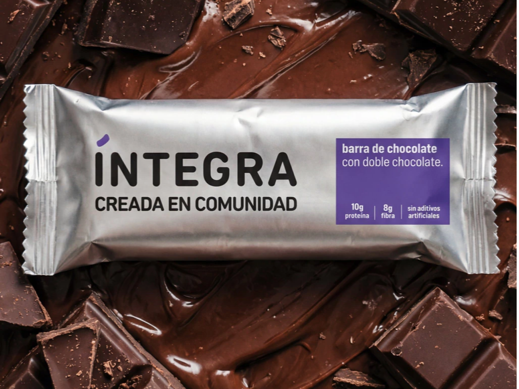 Integra barra de chocolate doble chocolate
