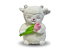 🌷🐑 PELUCHE CORDERITO CON TULIPÁN