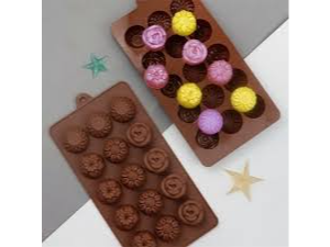 Molde chocolatero Flores, rosas y margaritas