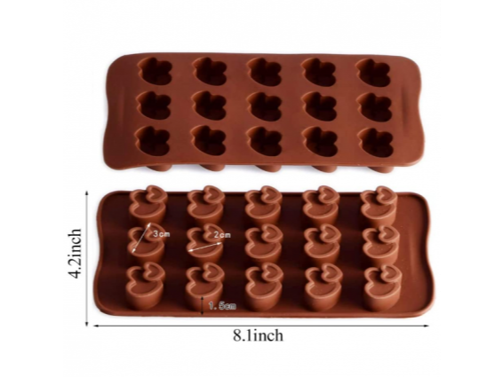 Molde chocolatero Corazon x2 (Grande y chico)