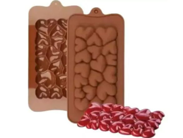 Molde chocolatero corazones