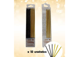 Palito estampada - Globitos - Dorada