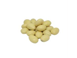 Almendras con choc blanco x 100grs