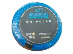 Cable Unipolar 1mm IRAM NM 247-3 Celeste