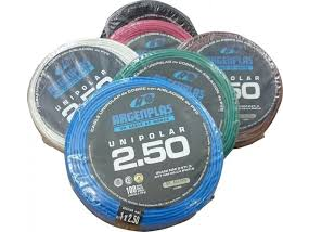 Cable Unipolar 2.5mm IRAM NM 247-3 Celeste