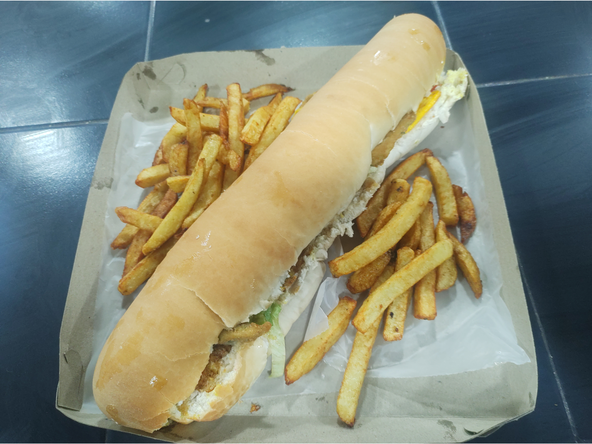 Sándwich de carne XXL tira