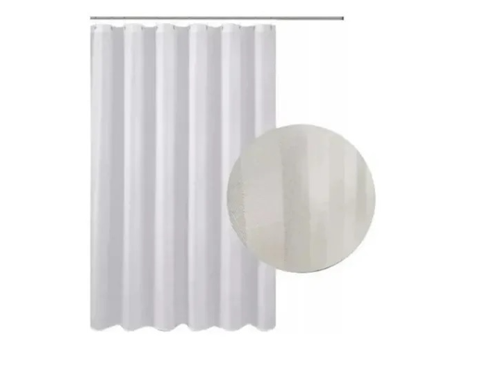 Cortina De Baño Dobby Portofino (Tipo Hotelera)