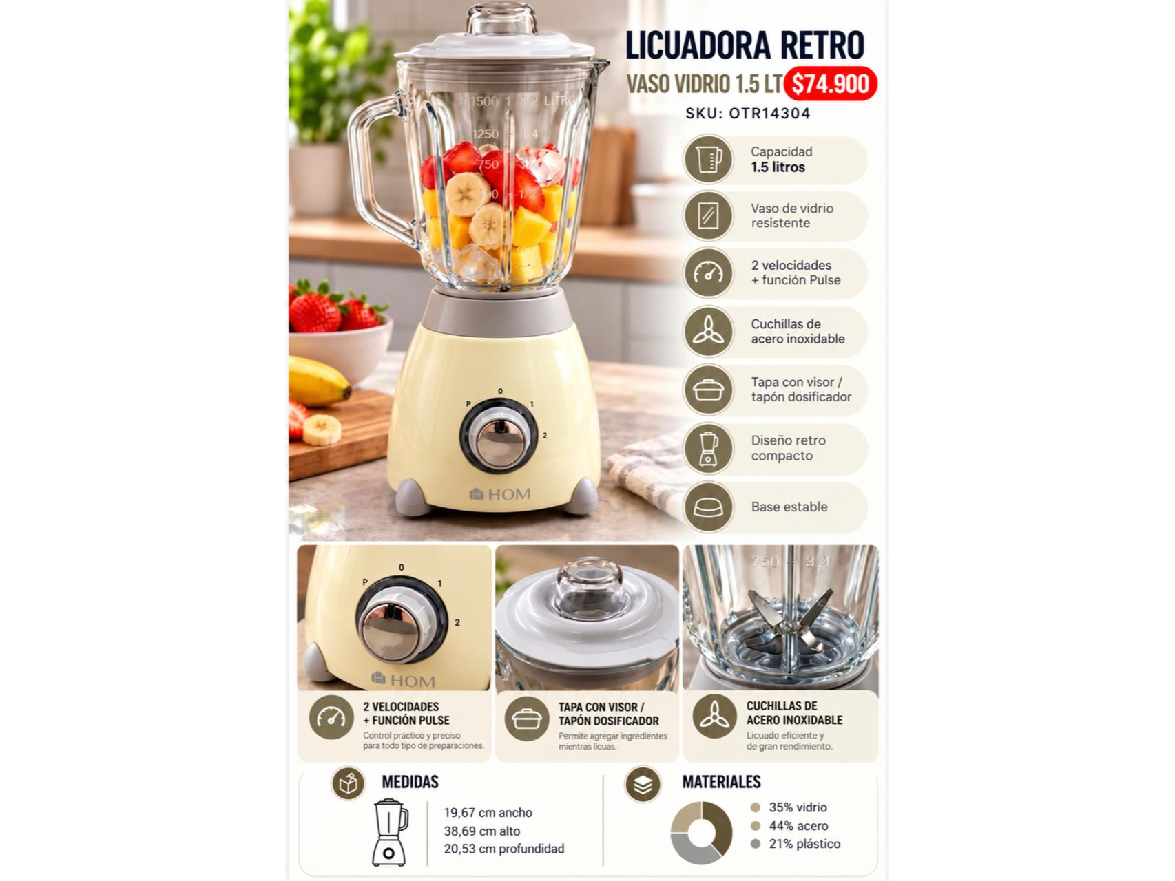 LICUADORA RETRO