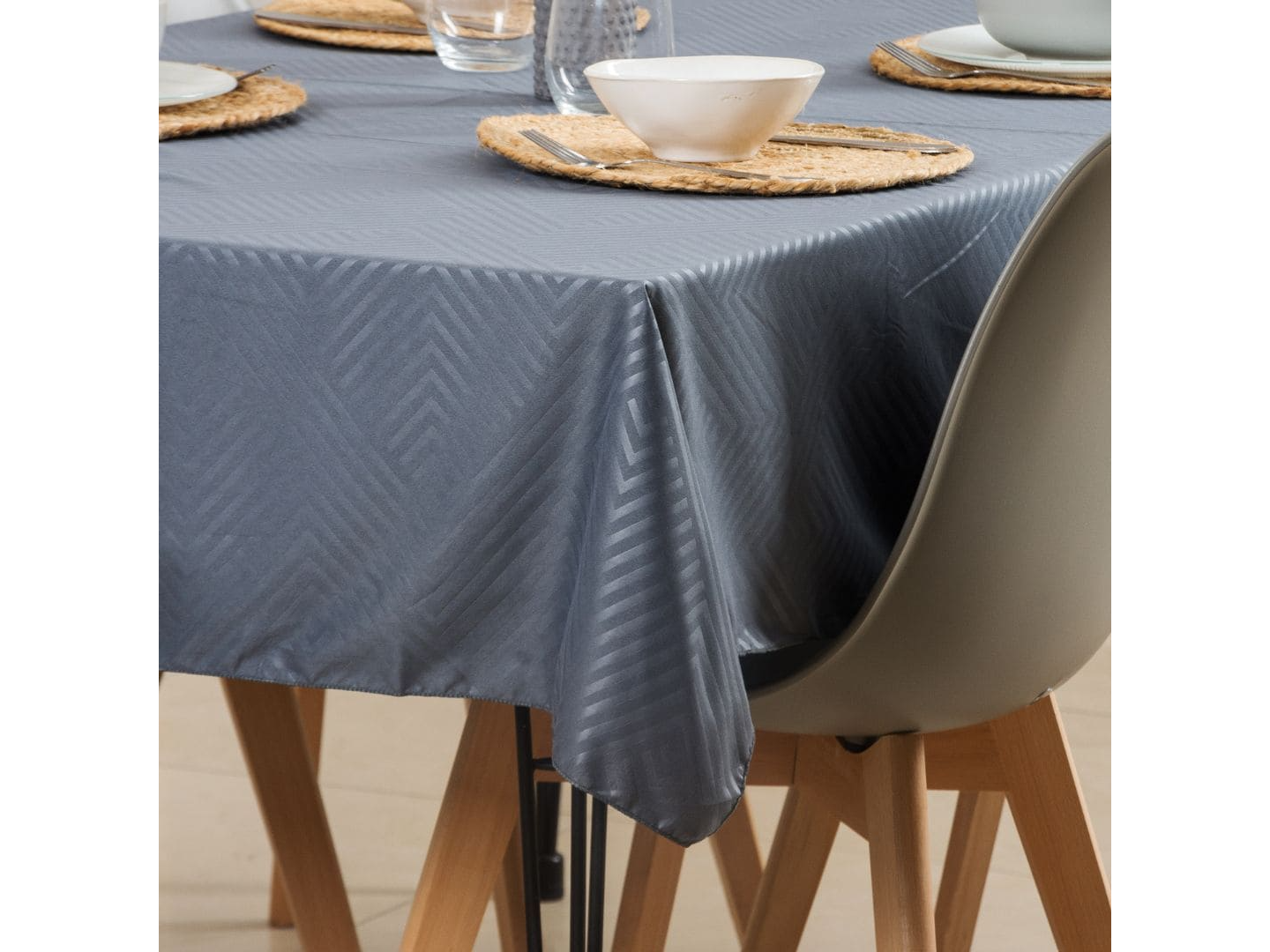 Mantel REDONDO 180CM Textura 3D  (Repele El Agua)