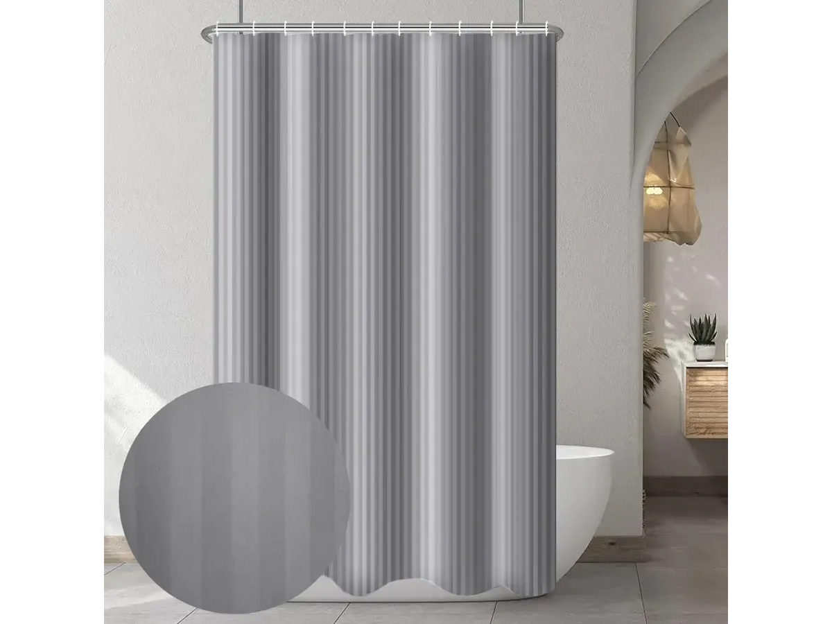Cortina De Baño Dobby Portofino (Tipo Hotelera)