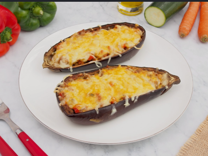 Berenjenas rellenas a la florentina