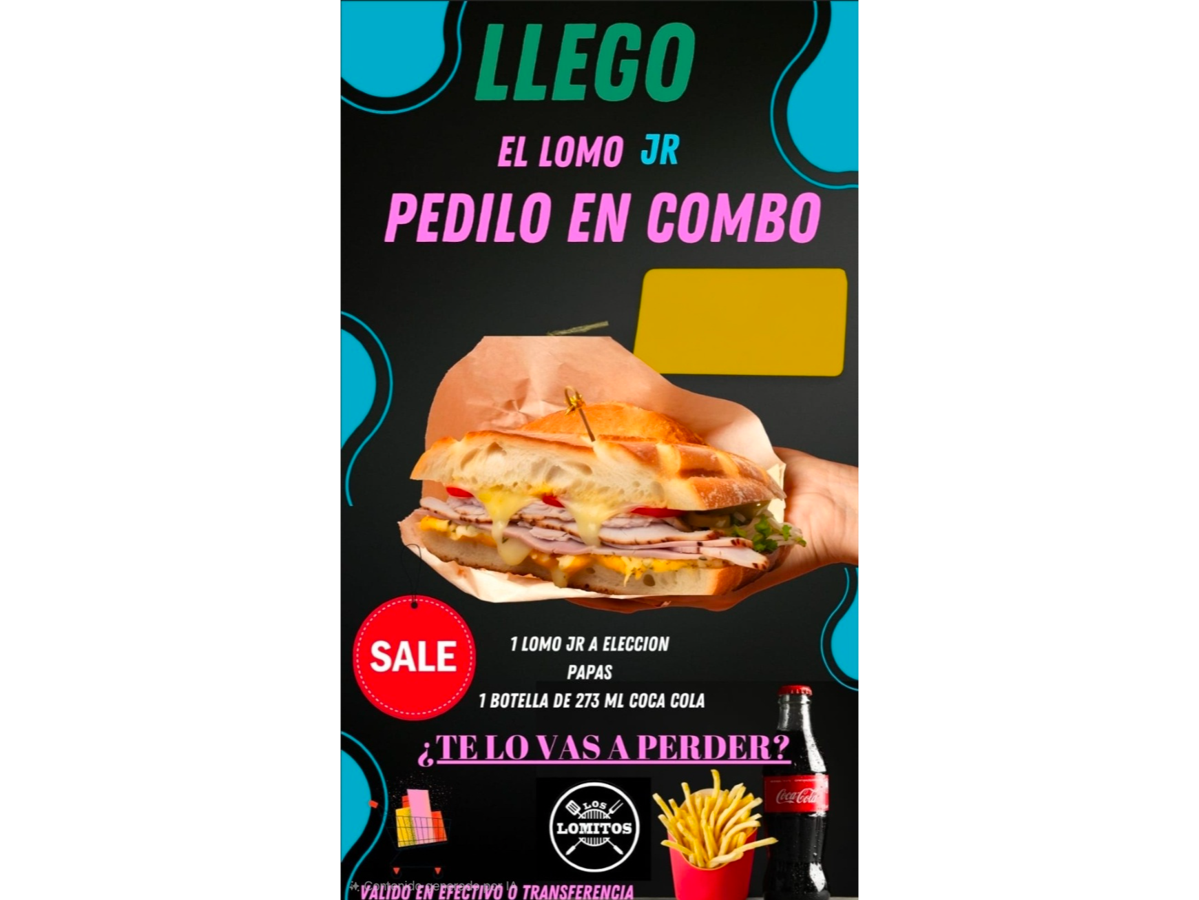 PROMO LOMO JRS CON PAPAS
