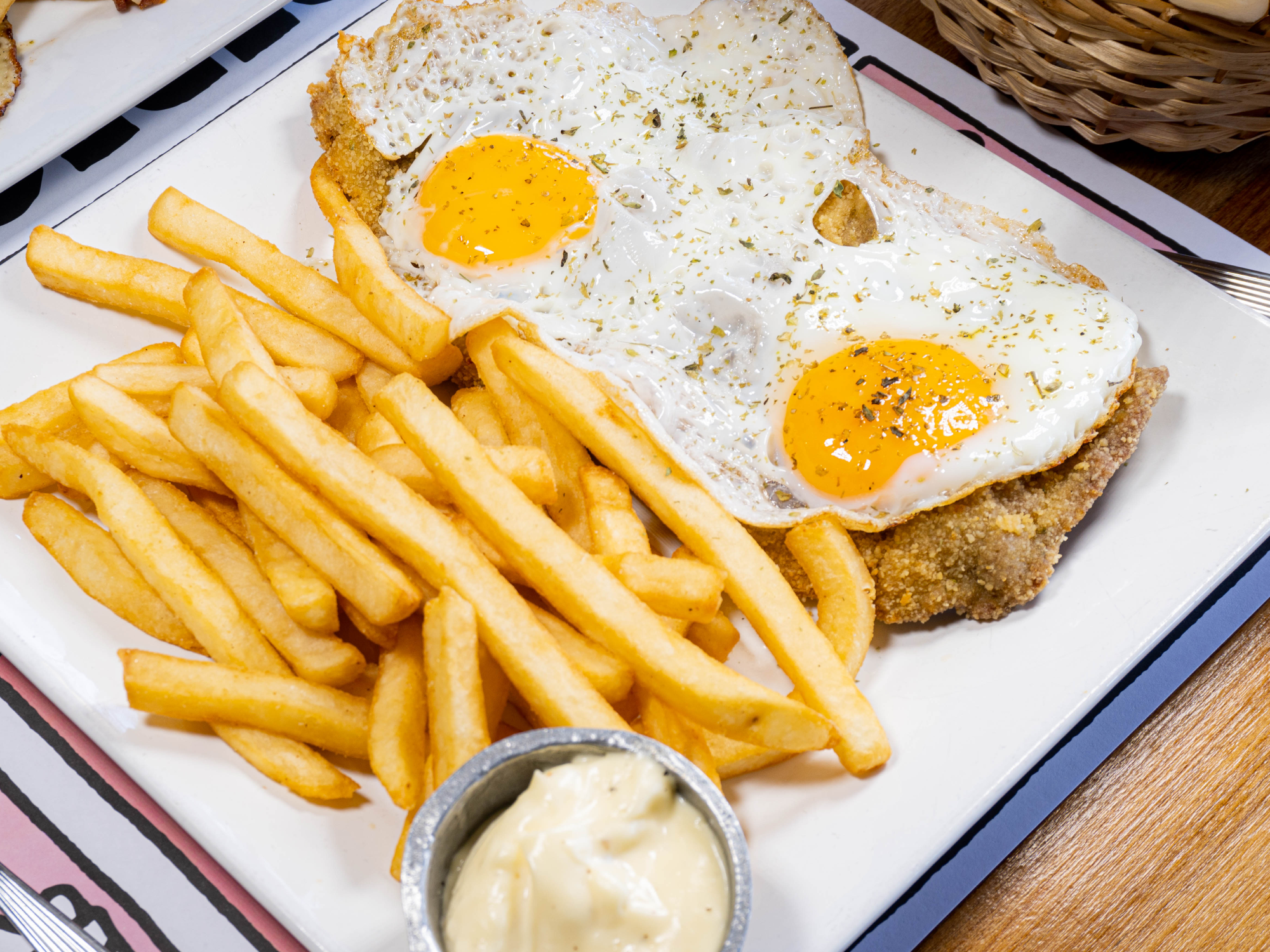 Milanesa a caballo
