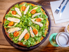 Rucula, palta y brie