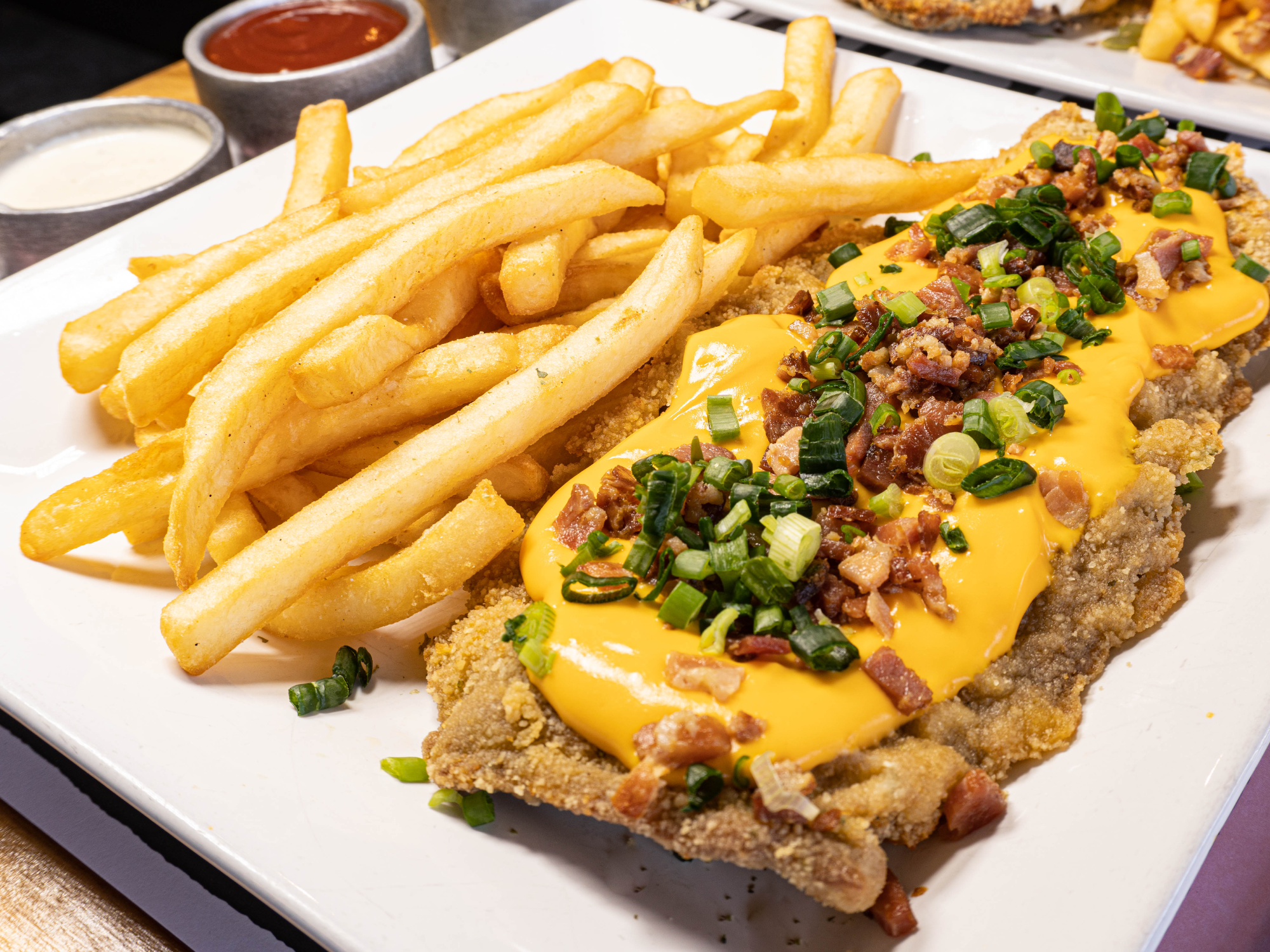 Milanesa cheddar