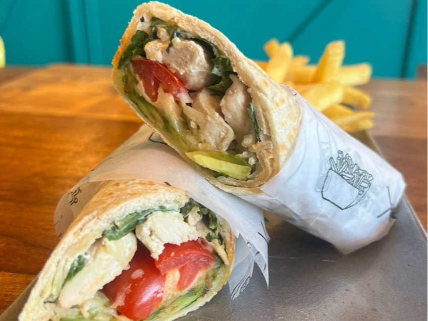 Wraps rucula y pollo